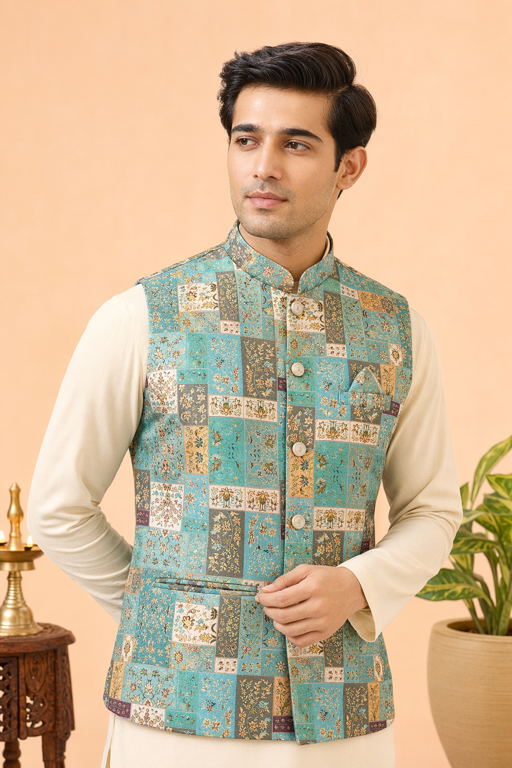 Traditional Pooja Attire for Men – Festive Elegance | Mahavir NX