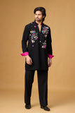 Obsidian Bloom Embroidered Kurta Set