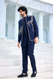 Multicolour embroidered kurta set