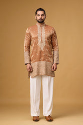 Copper Royale Embroidered Kurta Set for Men | Mahavir NX