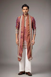 Maroon Royale Embroidered Kurta with Stole