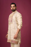 Ivory Heritage Embroidered Kurta Set