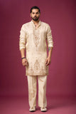 Ivory Regal Ornate Embroidered Kurta Set