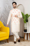 Buy Printed Jacket Kurta Set Men