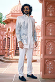 Embroidered indo western suit
