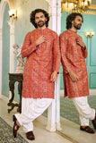 Multicolour ethnic kurta men