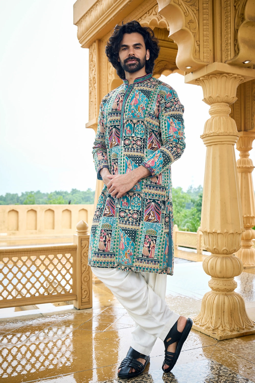 Buy men motif kurta