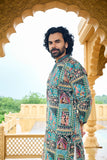 Printed motif kurta men