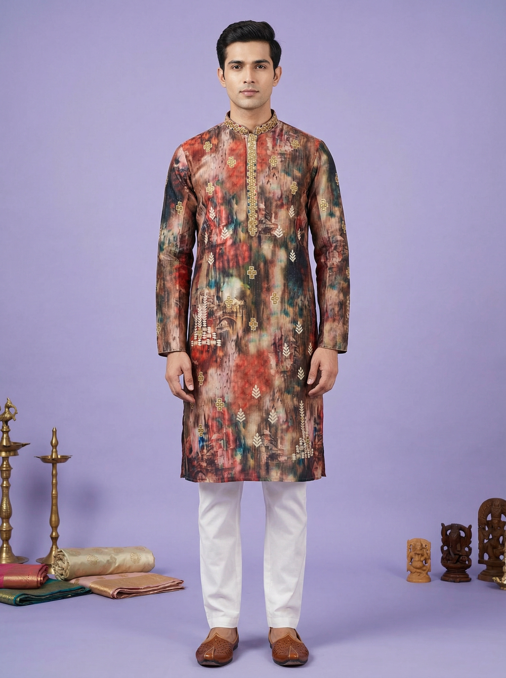 Buy men printed kurta