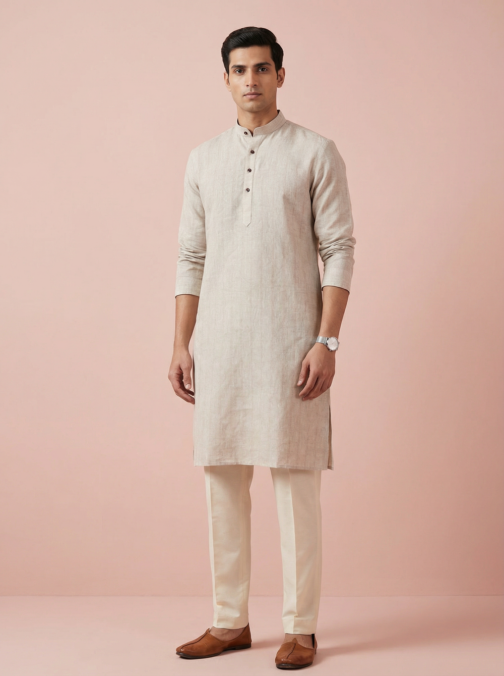 Buy men linen kurta