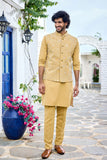 Buy Haldi embroidered jacket kurta