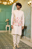 Buy Men Pastel Jacket Kurta