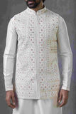 Men Off-White Kurta Set Online