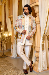 Buy ivory indo western
