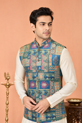 Royal Mosaic Festive Koti for Men