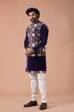 Men Embroidered Nehru Jacket Set