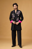 Obsidian Bloom Embroidered Kurta Set