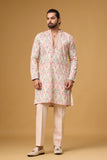 Haldi Dress for Men – Floral Garden Kurta Set | Mahavir NX