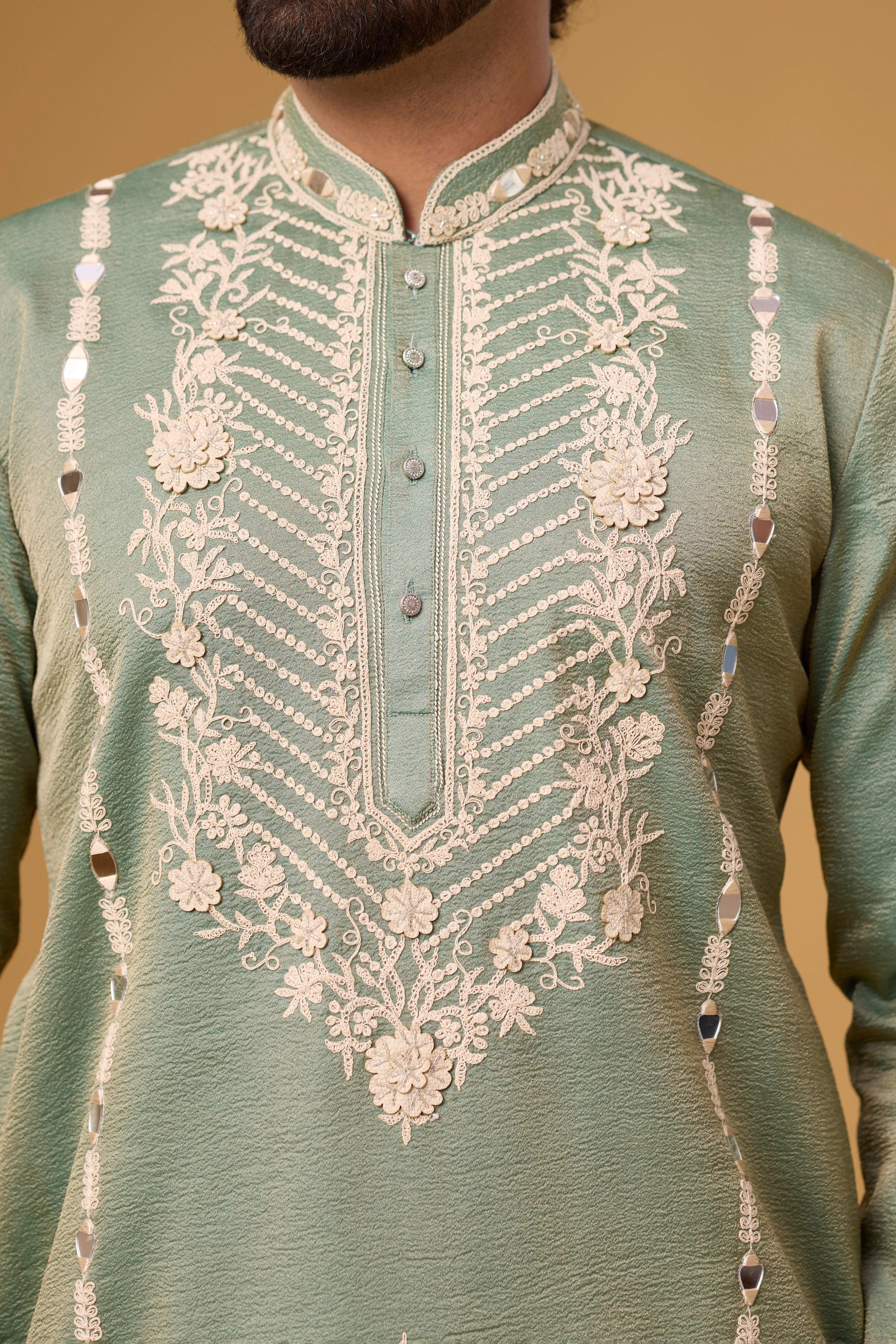 Affordable Designer Green Kurta Set – Party & Festival Wear | Mahavir NX
