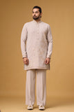 Ivory Botanical Embroidered Kurta Set