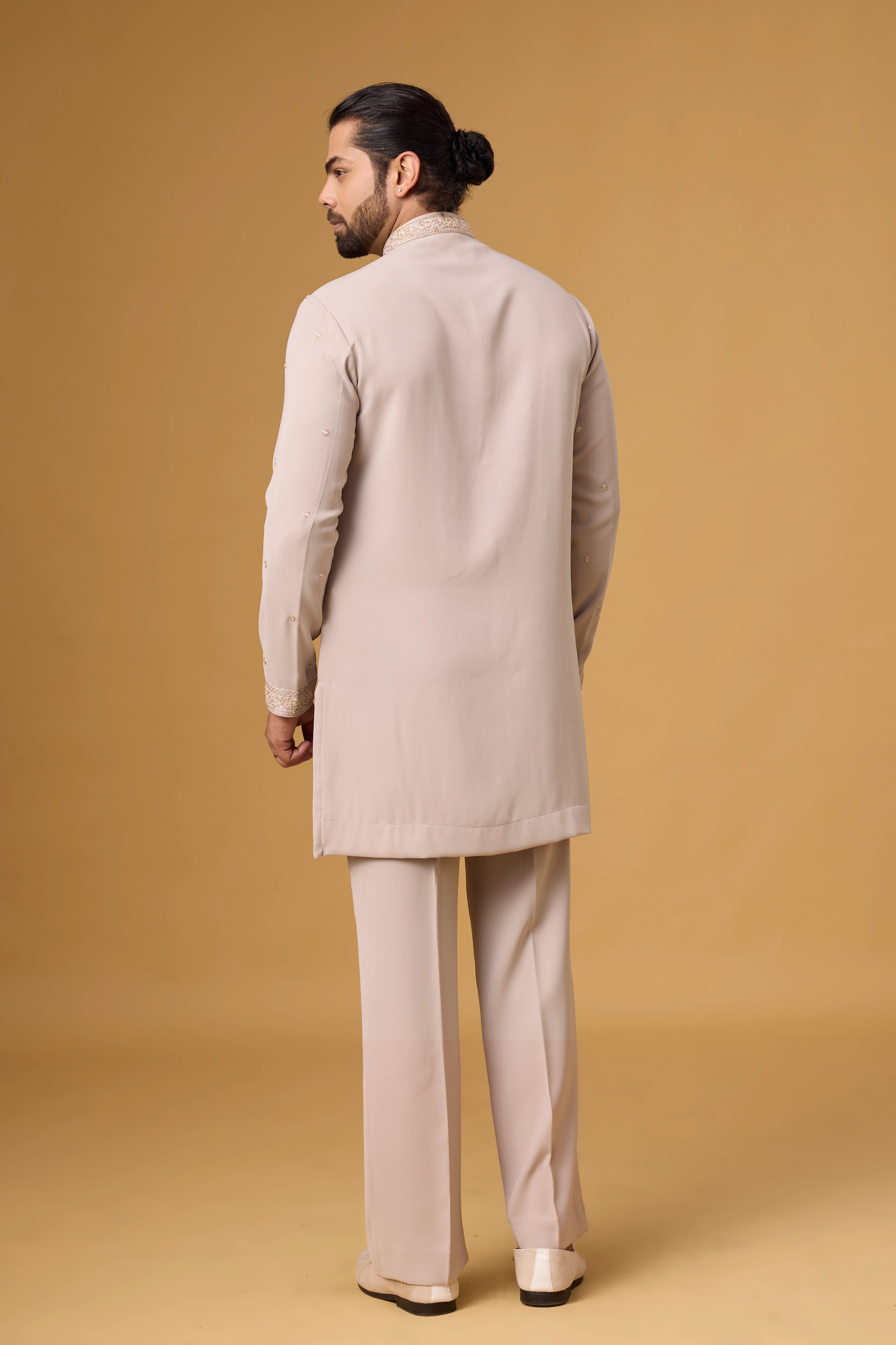 Ivory Botanical Embroidered Kurta Set