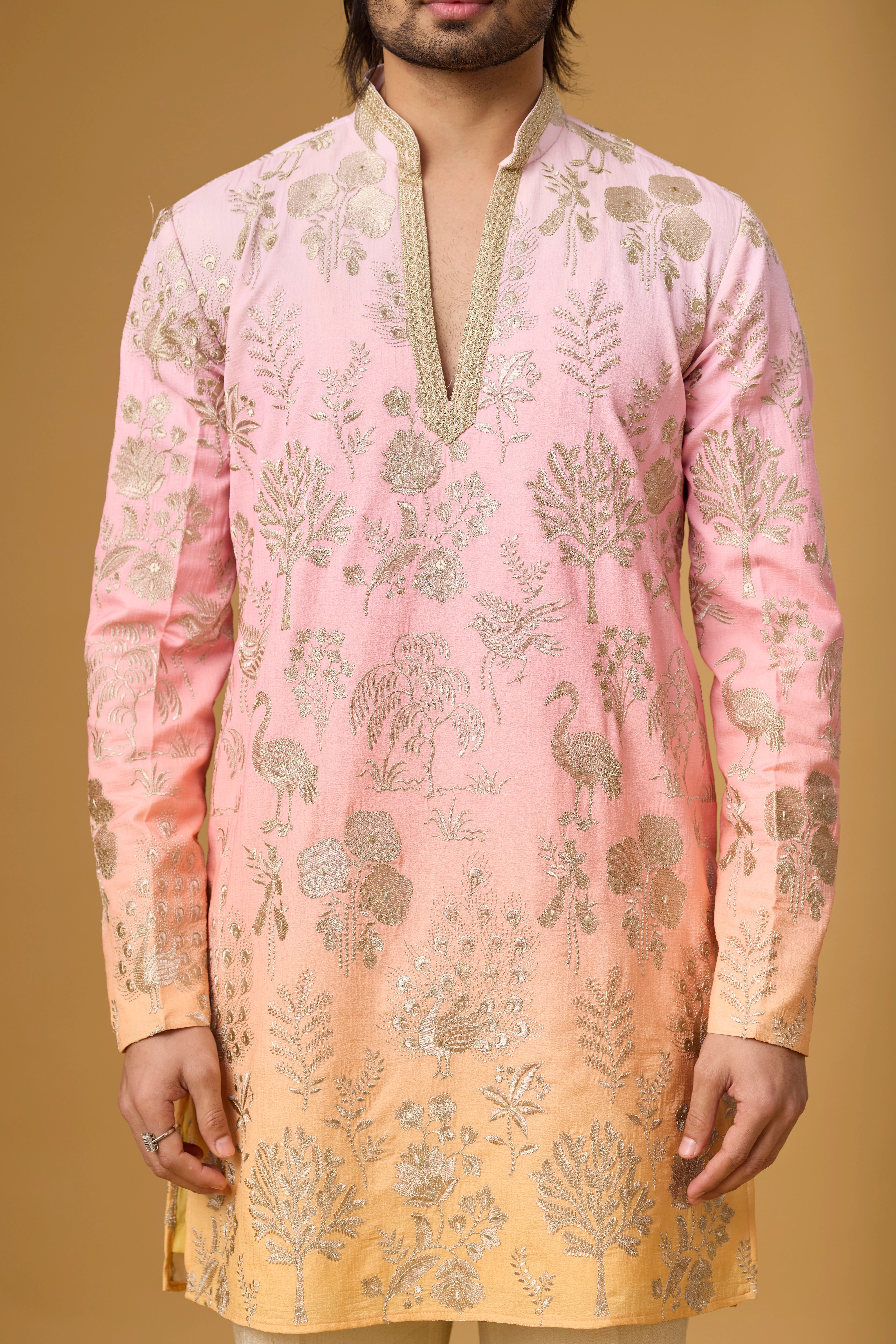 Blush Bloom Embroidered Kurta Set