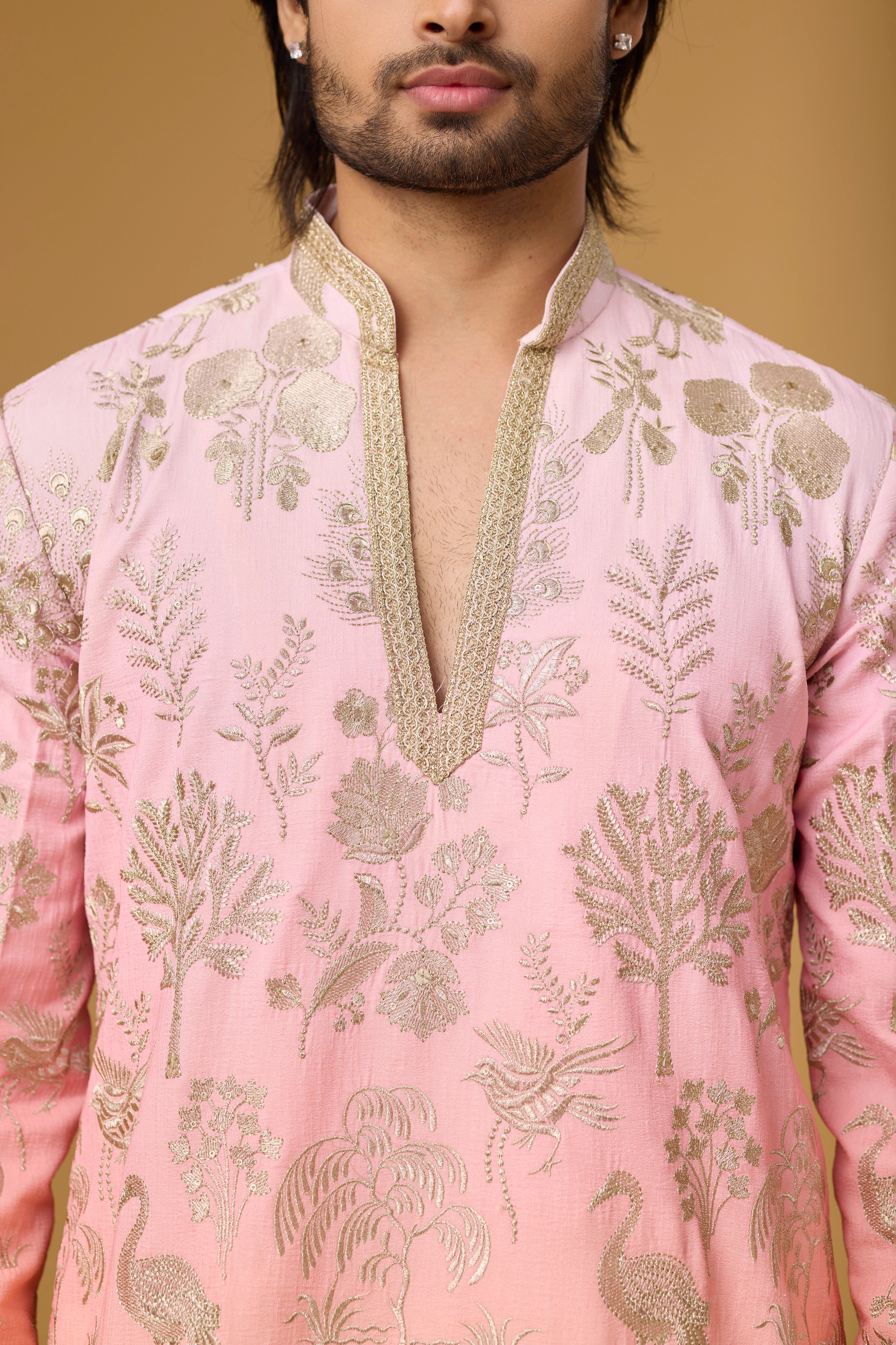 Blush Bloom Embroidered Kurta Set