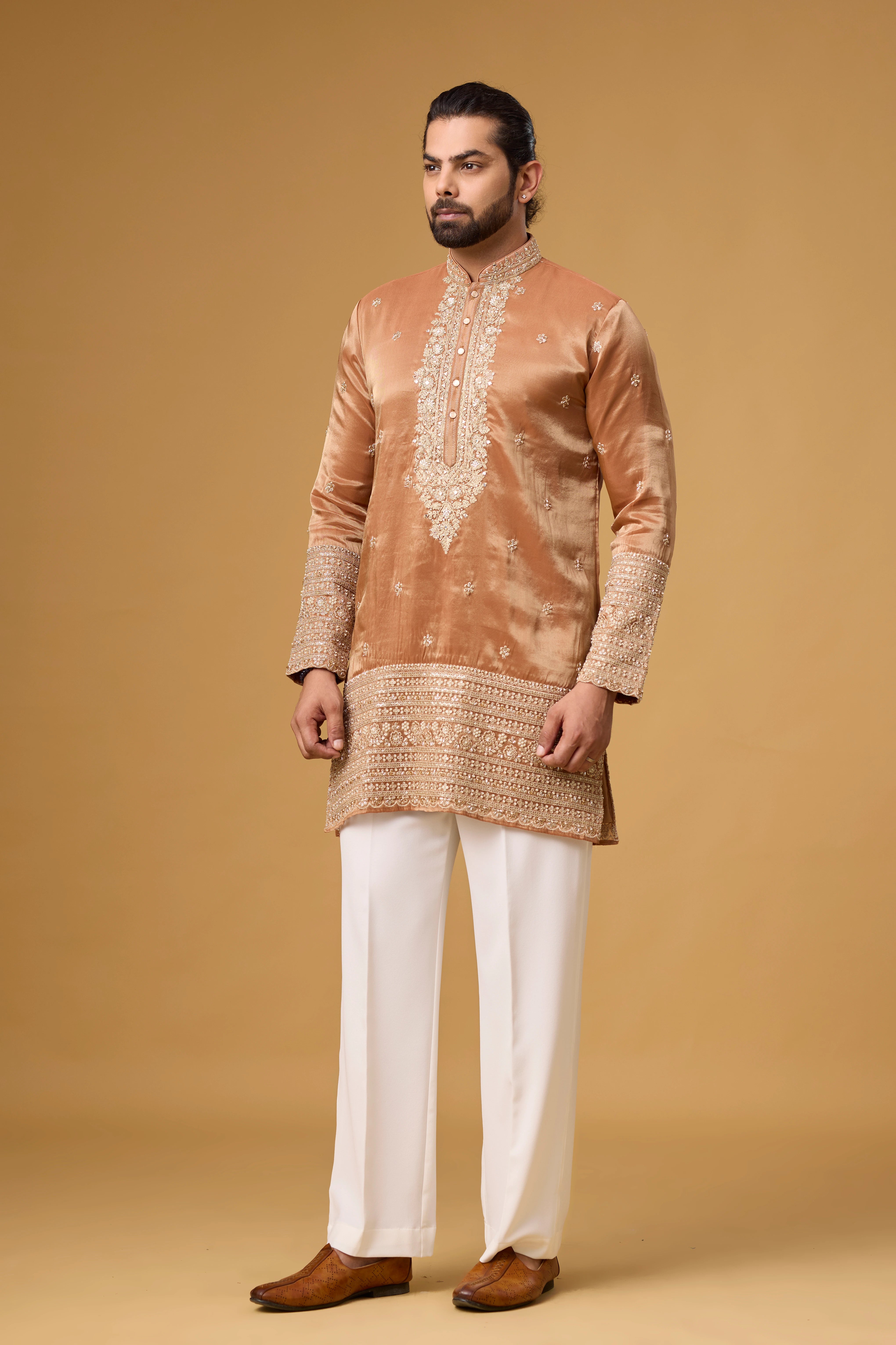 Copper Royale Embroidered Kurta Set