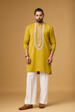 Mustard Royale Embroidered Kurta Set