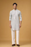 Silver Mist Embroidered Kurta Set