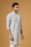 Silver Mist Embroidered Kurta Set