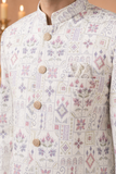Imperial Ivory Heritage Printed Indo Western for Men