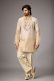 Champagne Paisley Heritage Embroidered Kurta Set