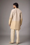 Champagne Paisley Heritage Embroidered Kurta Set