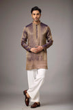 Antique Purple Regal Brocade Kurta Set