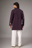 Deep Plum Contemporary Embroidered Kurta Set