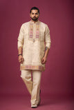 Ivory Heritage Embroidered Kurta Set
