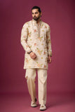 Ivory Floral Heritage Embroidered Kurta Set
