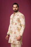 Ivory Floral Heritage Embroidered Kurta Set