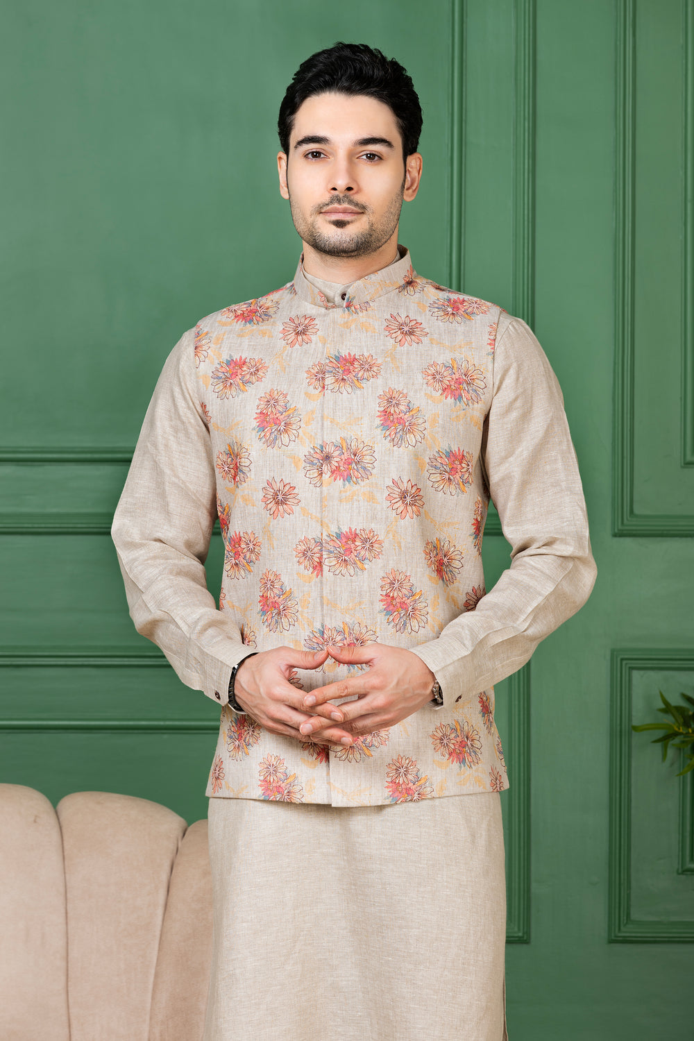 Men Jacket Kurta Set Online