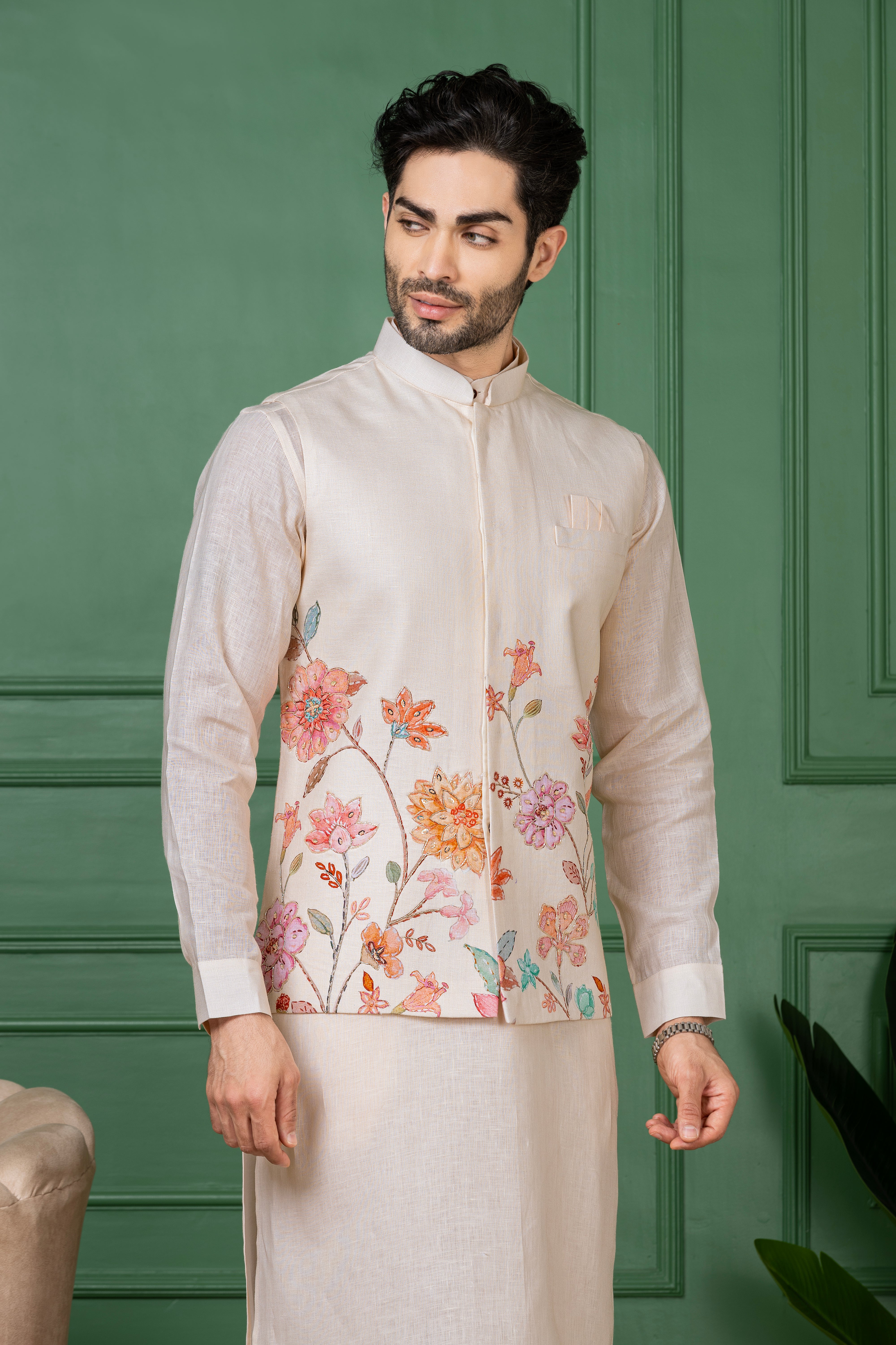 Men’s Jacket Kurta Set Sale