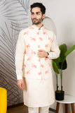 Men Printed Kurta Jacket Set