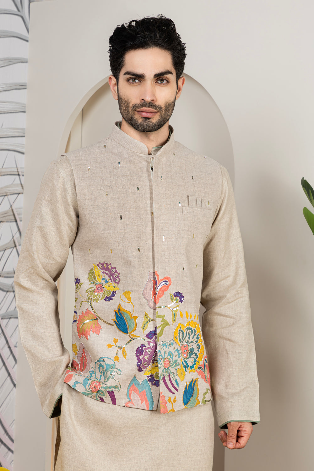 Men jacket kurta set online