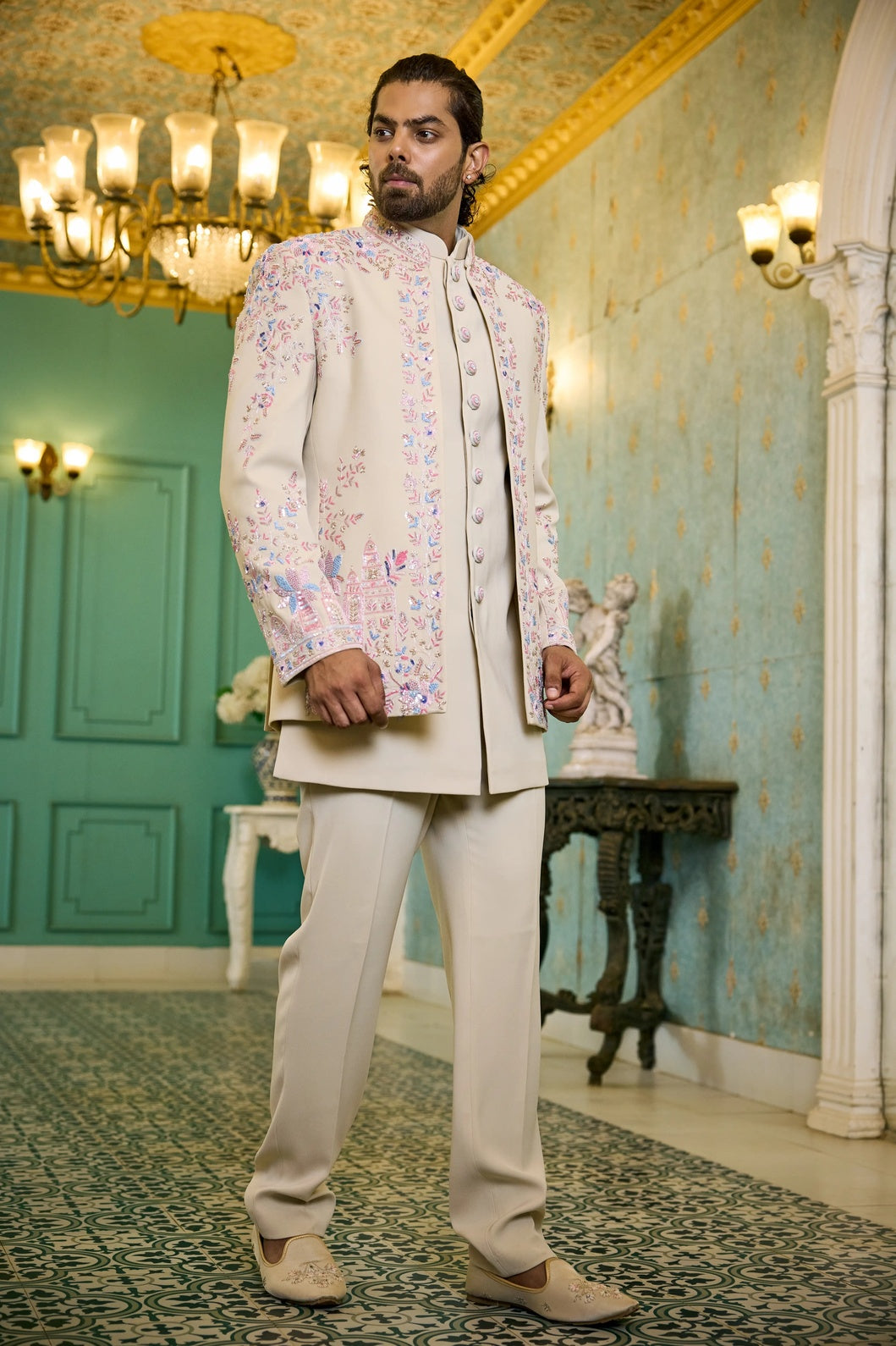 Elegant indo western kurta set