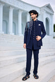 Mens peacock indo western
