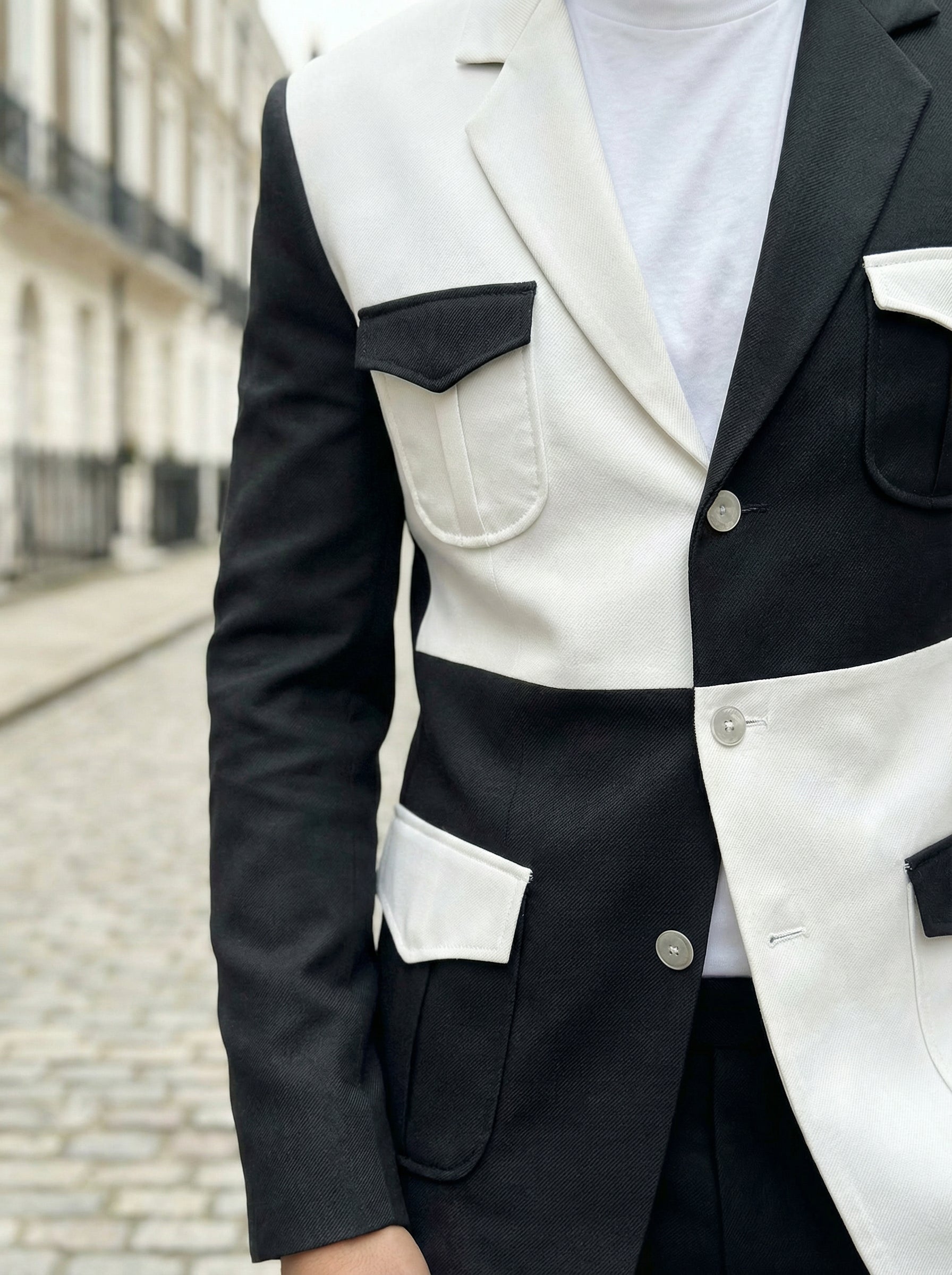 Premium white men blazer