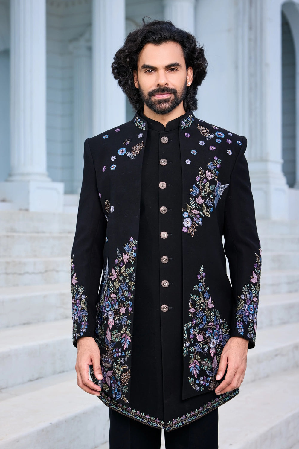 wedding indo western sherwani