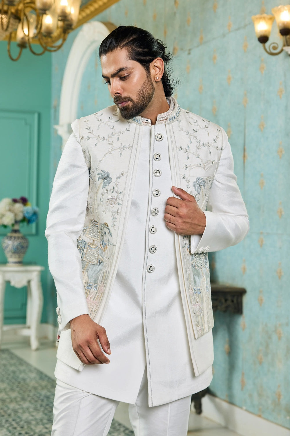 latest indo western outfit men