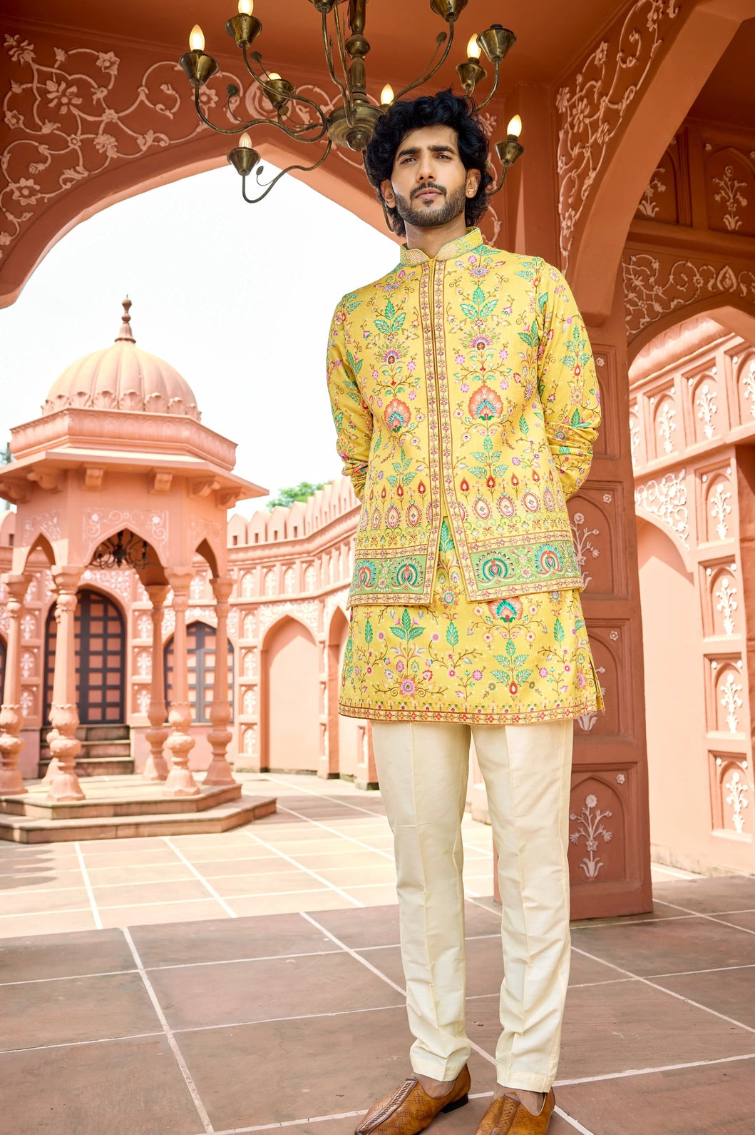 Buy Men Haldi Kurta Set