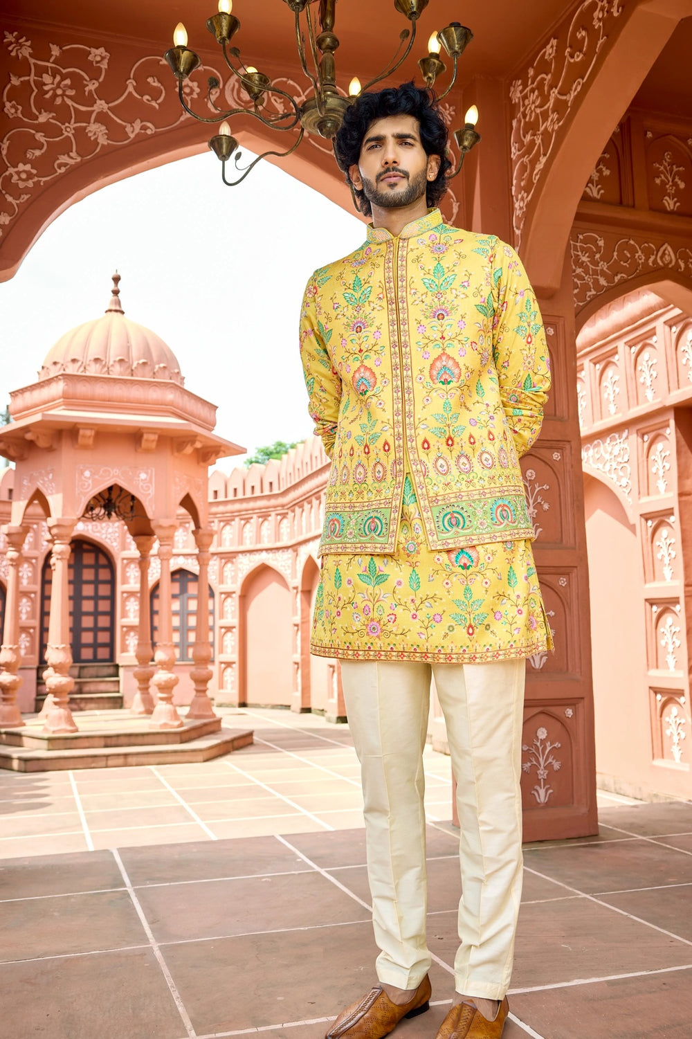 Buy Men Haldi Kurta Set